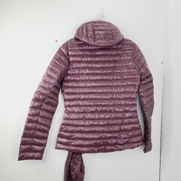 Lululemon Women's Burgundy Pack It Down 700-Down-Fill Long Puffer Jacket Size 6 - Picture 3 of 7